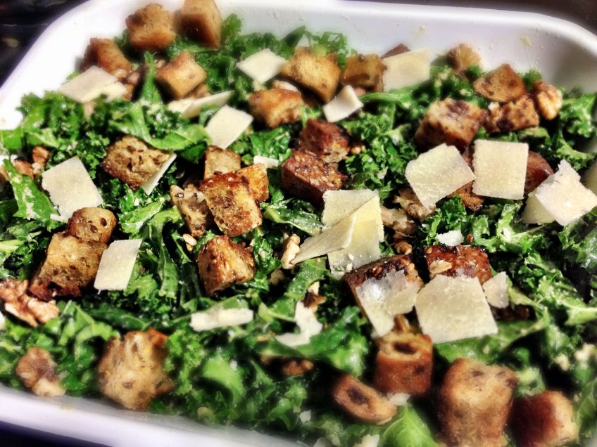 Kale Caesar Salad - Tray View