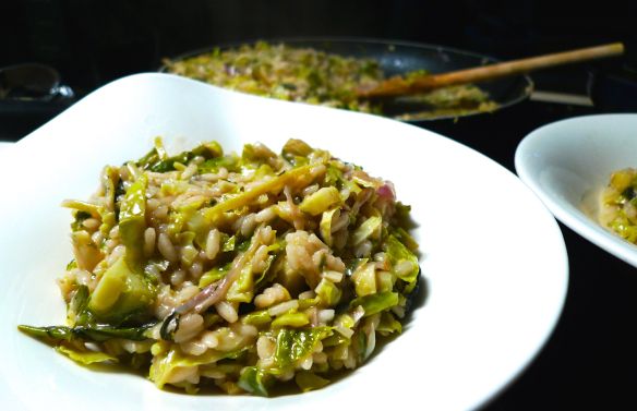 Brussels Sprout Risotto