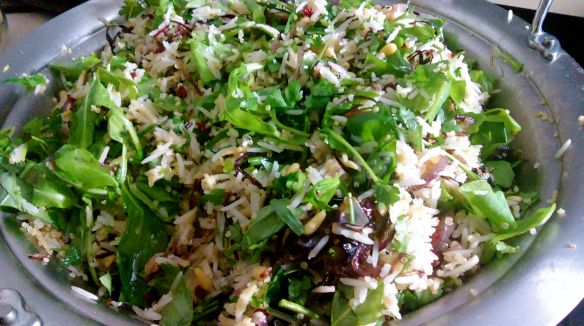 Rice Salad with Nuts and Sour Cherries