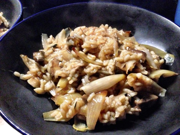Oven Baked Shallot and Mushroom Risotto - Plate